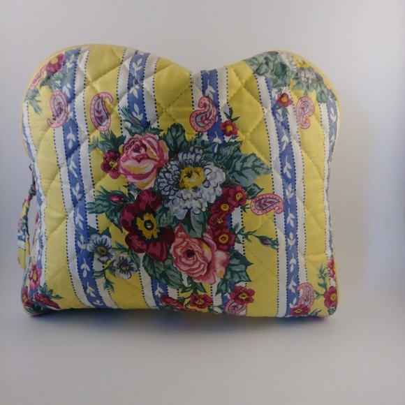 Sale...Yellow Floral Make up bag Med - Picture 4 of 4